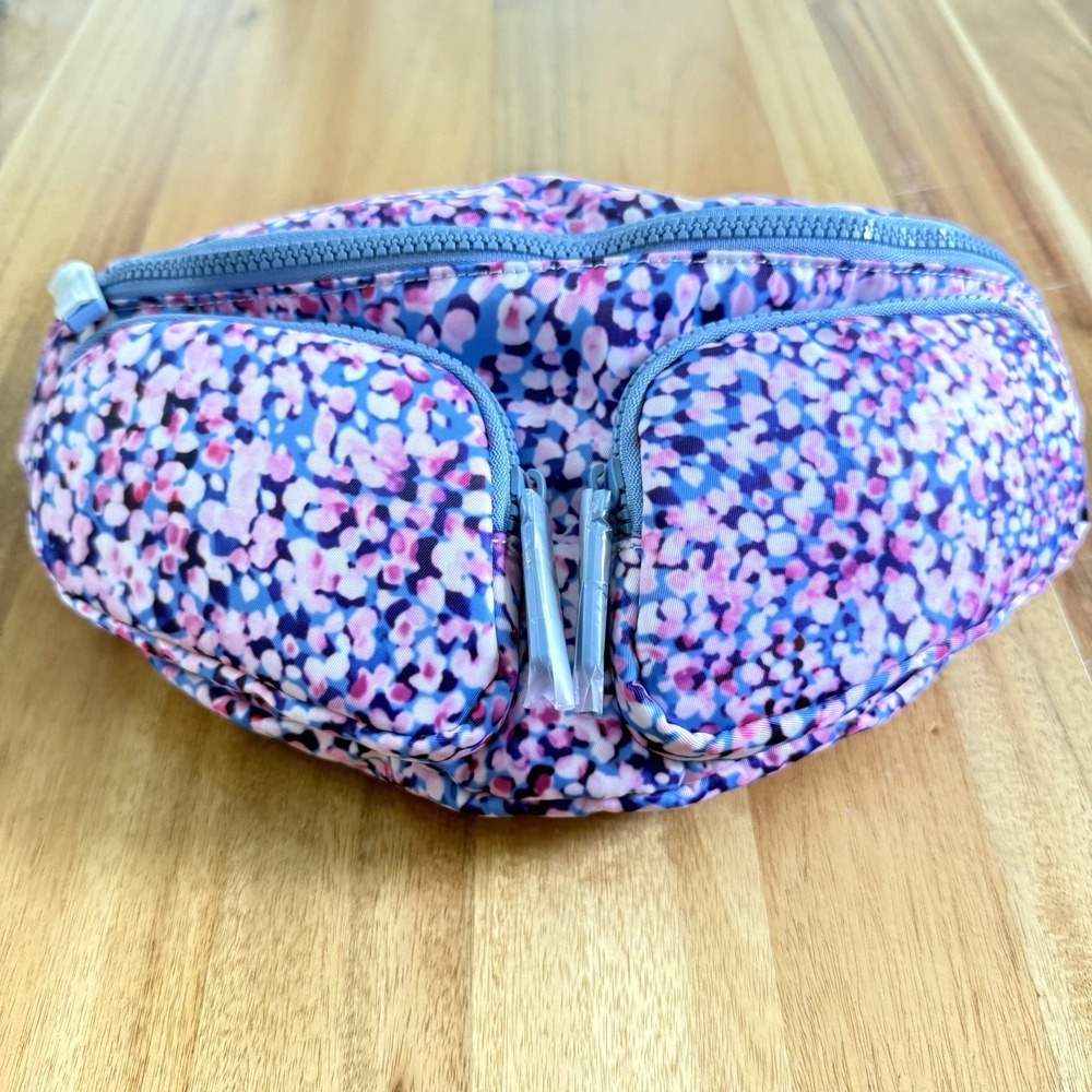 Wildfox Multi-Pocket Fanny Pack Belt Bag Crossbody Sling Confetti Y2K Athleisure - Picture 3 of 16